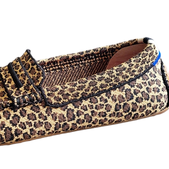 Rothy's Little Cat Leopard Print Driver Slip-On Loafers Size 10 - Picture 11 of 14